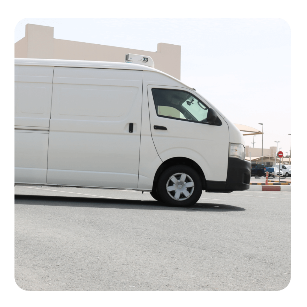 freezer van for rent in Dubai